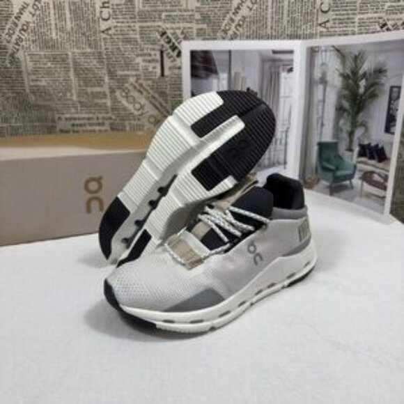 ON Running Cloud Cloudnova Women's White Sand Running Sneaker - Picture 6 of 6